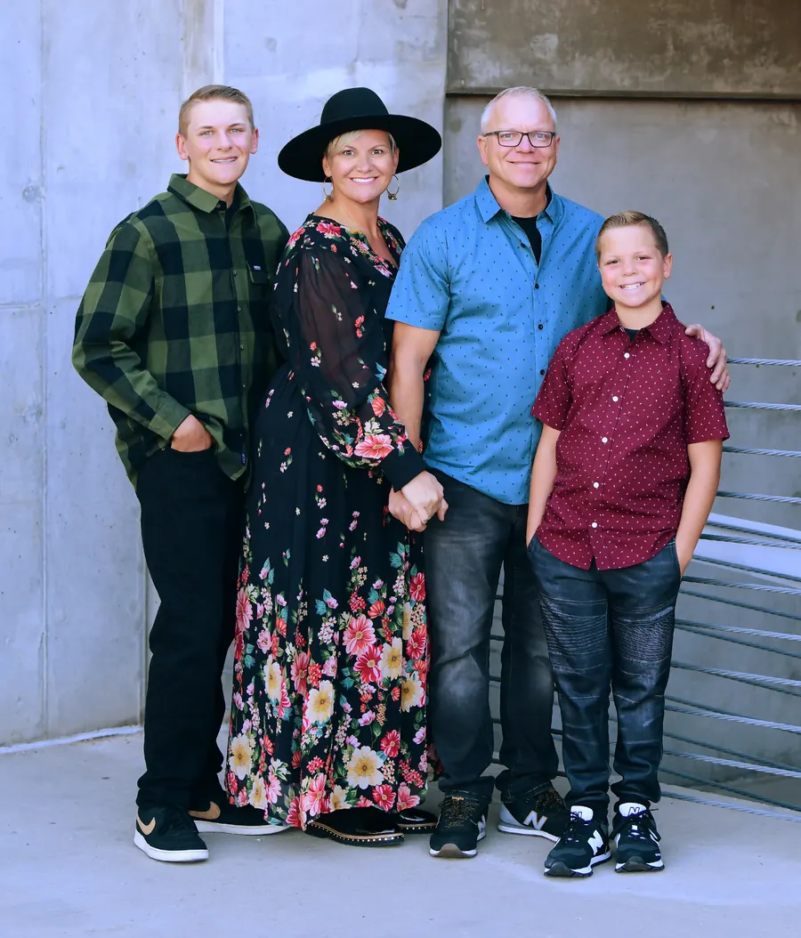 Seth Shoultes with his family
